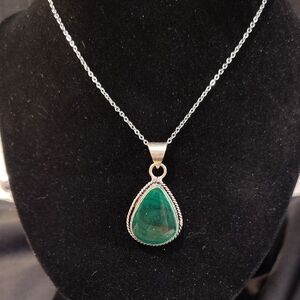 Malachite Pendant Necklace
